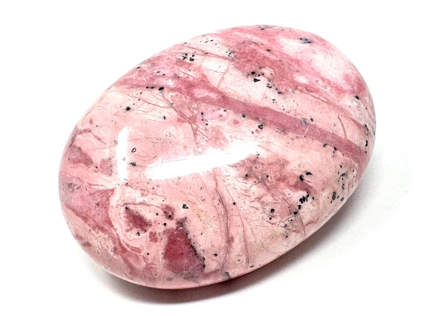 Peruvian Rhodonite Crystal Pebble 5.8cm