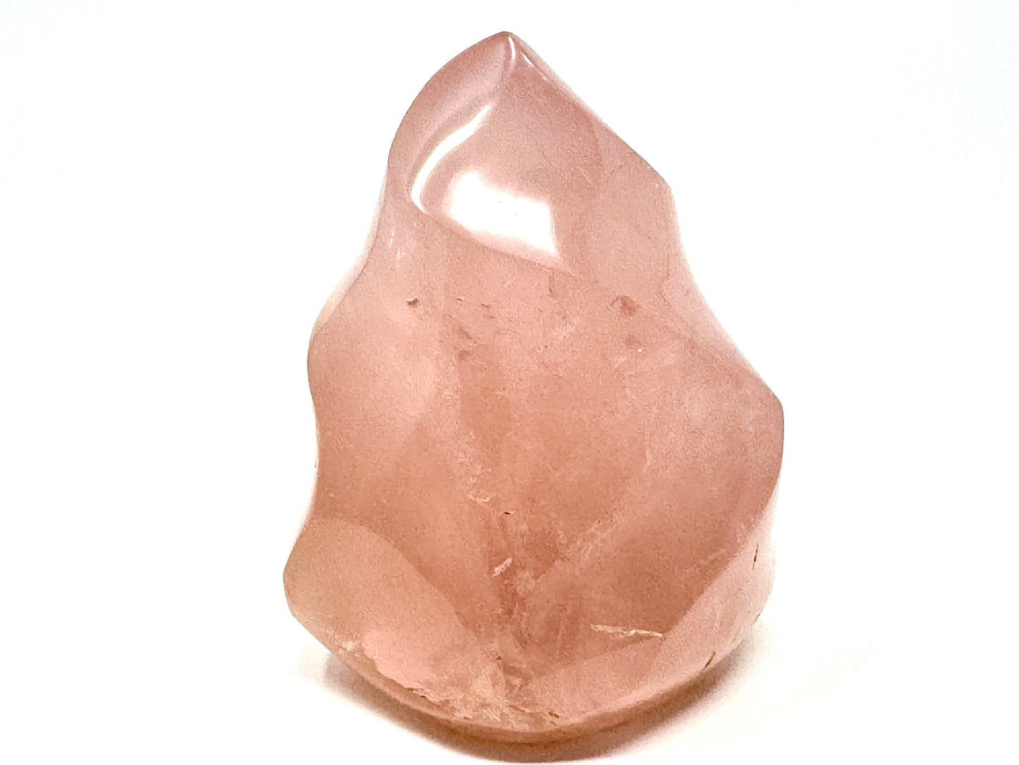 Rose Quartz Crystal Flame Shape 9cm