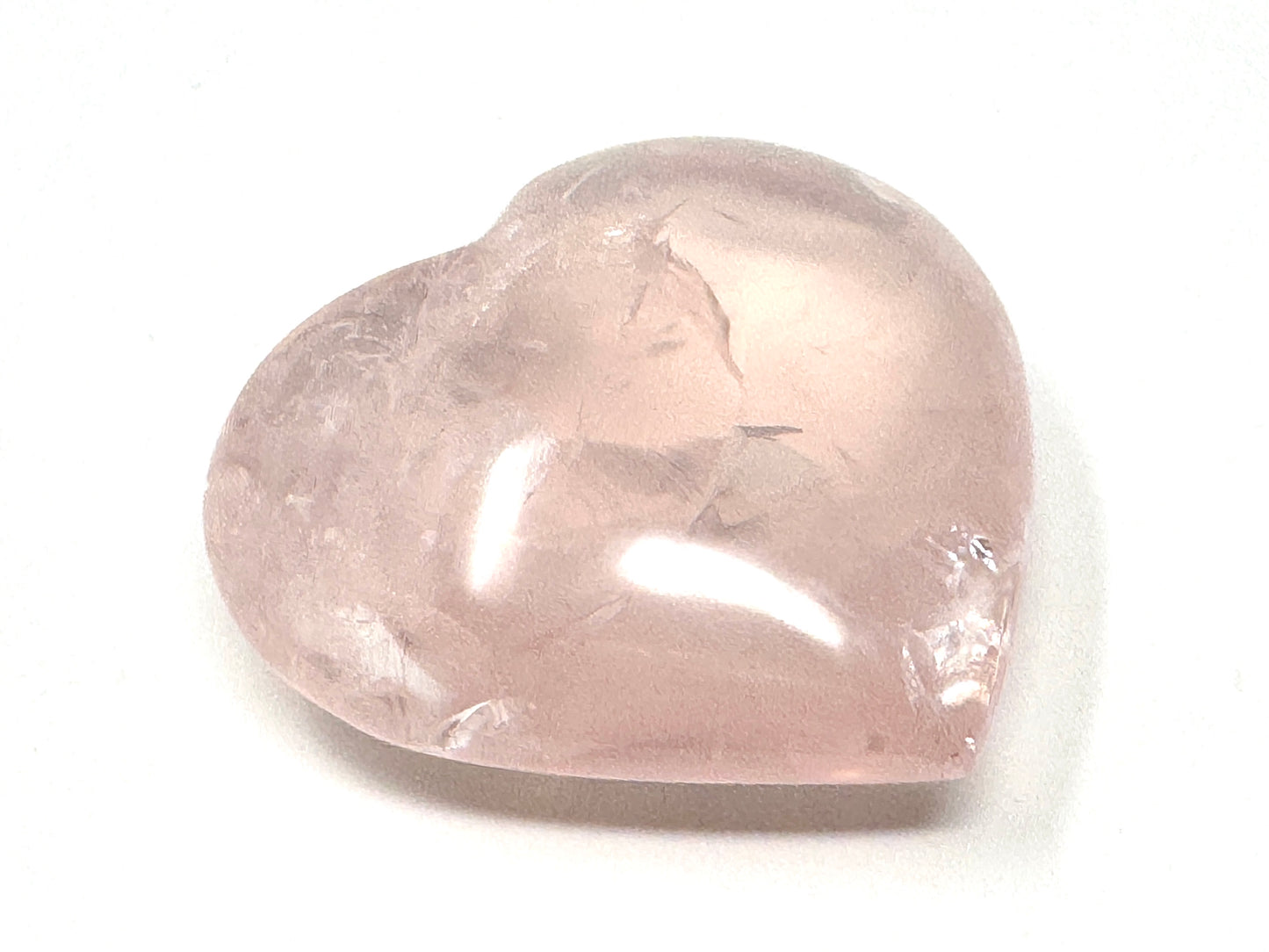 Rose Quartz Crystal Heart 5.3cm