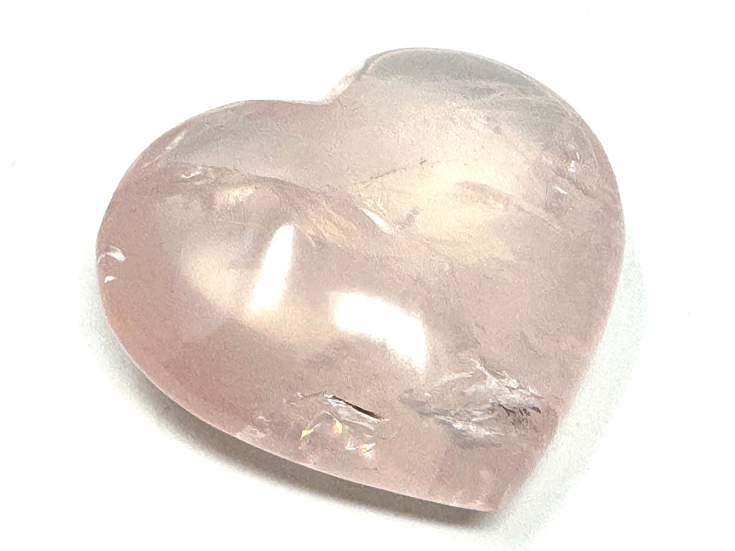Rose Quartz Crystal Heart 5.2cm