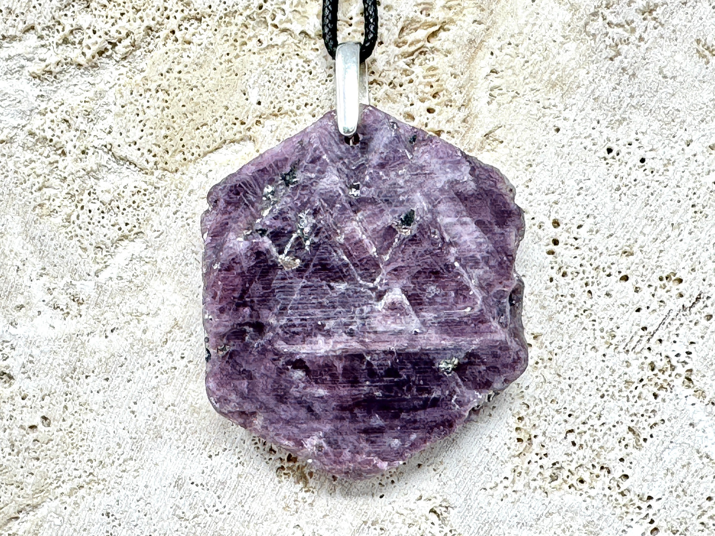 Large Natural Ruby Record Keeper Crystal Pendant 4.9cm