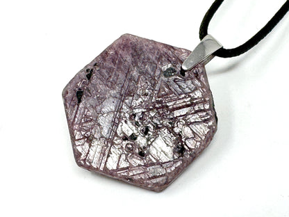 Natural Ruby Record Keeper Crystal Pendant 3.8cm