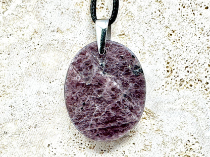 Large Natural Ruby Record Keeper Crystal Pendant Oval 3.5cm