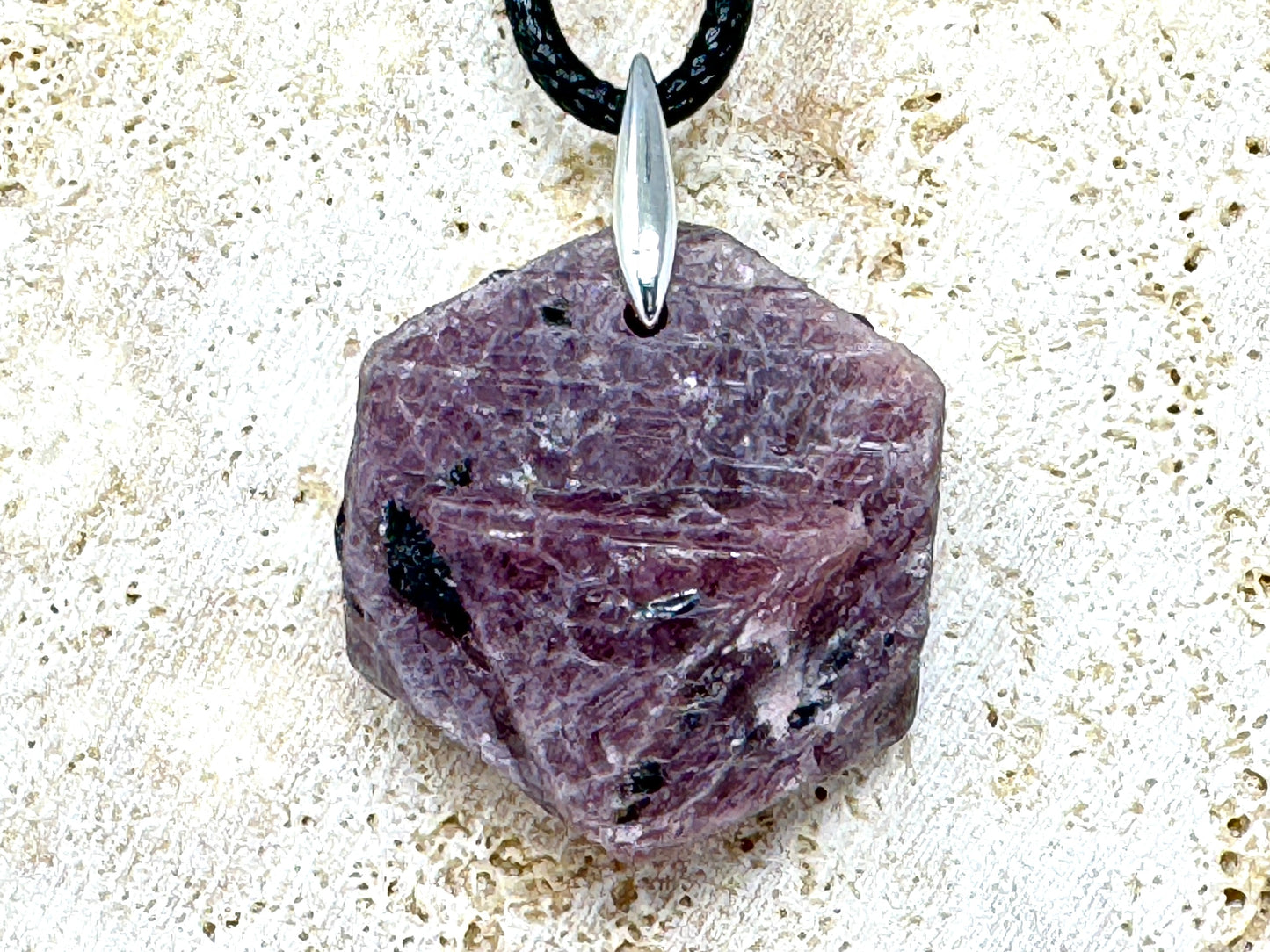 Natural Ruby Record Keeper Crystal Pendant 2.5cm