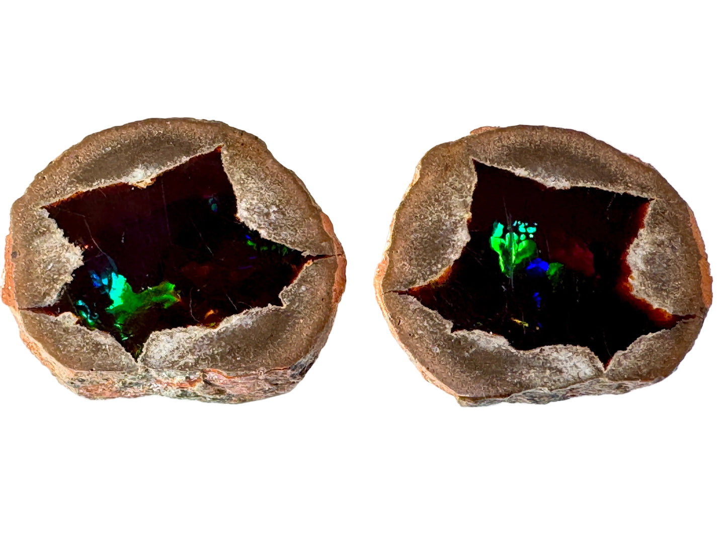 Ethiopian Shewa Opal Pair 3.4cm