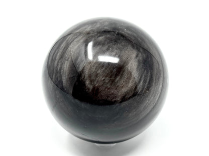 Large Silver Sheen Obsidian Sphere 7.3cm