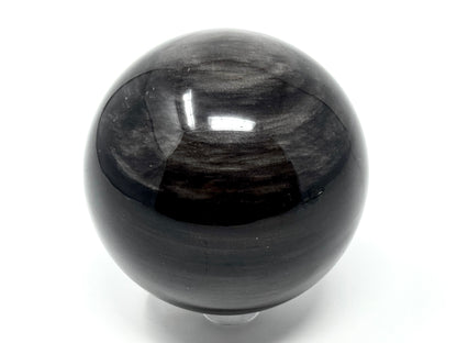 Large Silver Sheen Obsidian Sphere 7.3cm