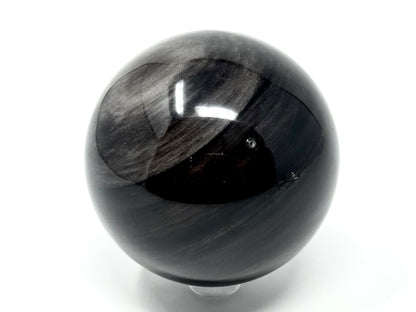 Large Silver Sheen Obsidian Sphere 7.3cm
