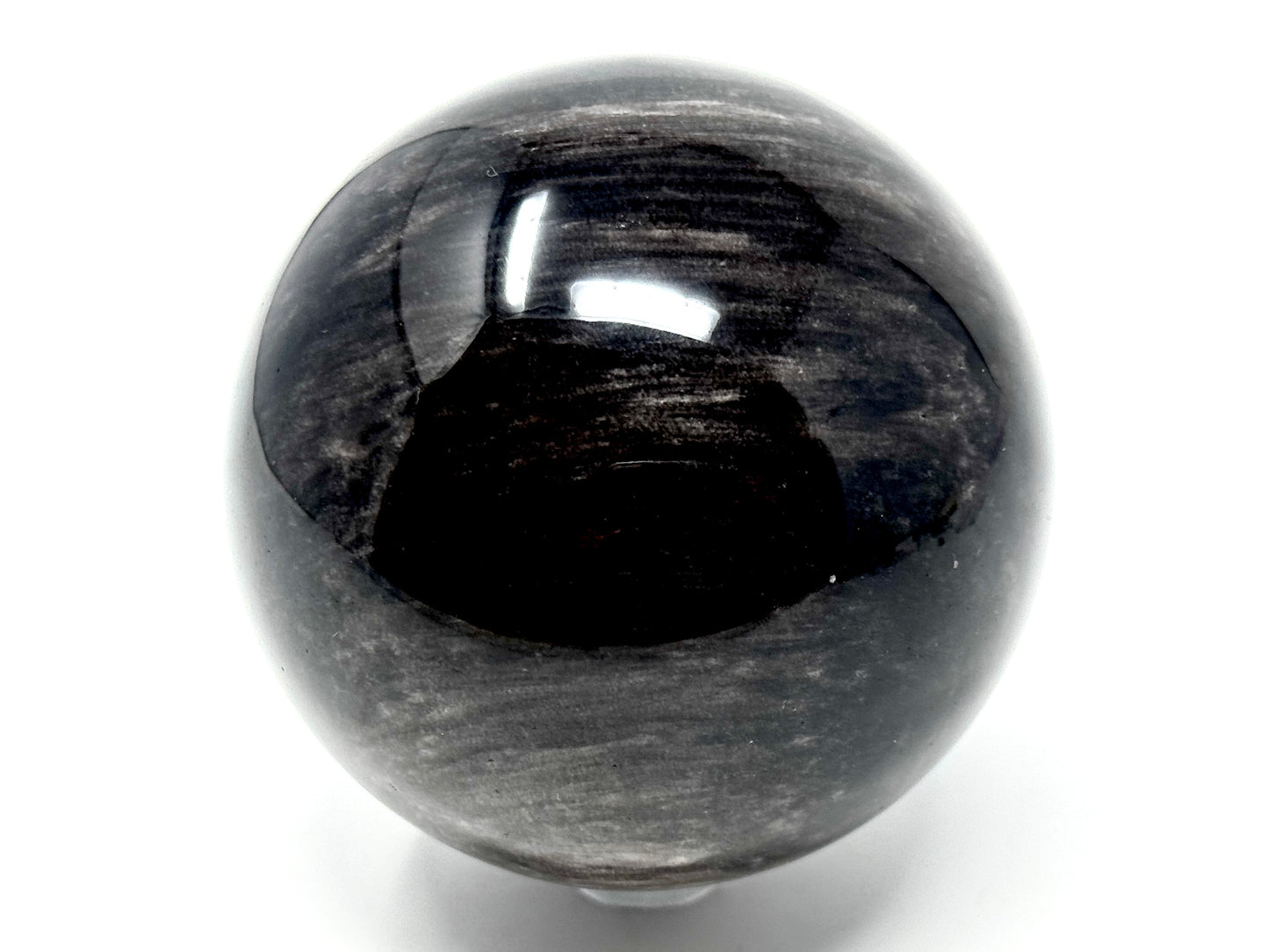Large Silver Sheen Obsidian Sphere 7.7cm
