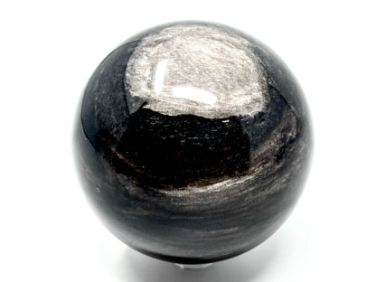 Large Silver Sheen Obsidian Sphere 7.7cm