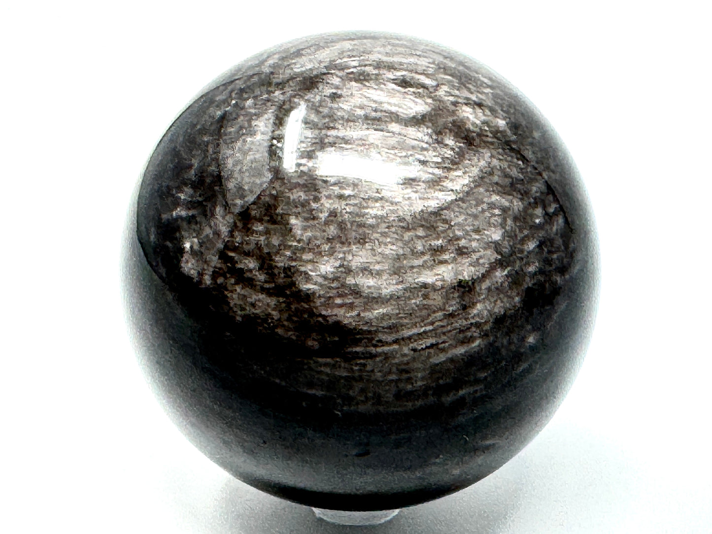 Large Silver Sheen Obsidian Sphere 7.7cm