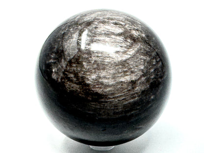 Large Silver Sheen Obsidian Sphere 7.7cm