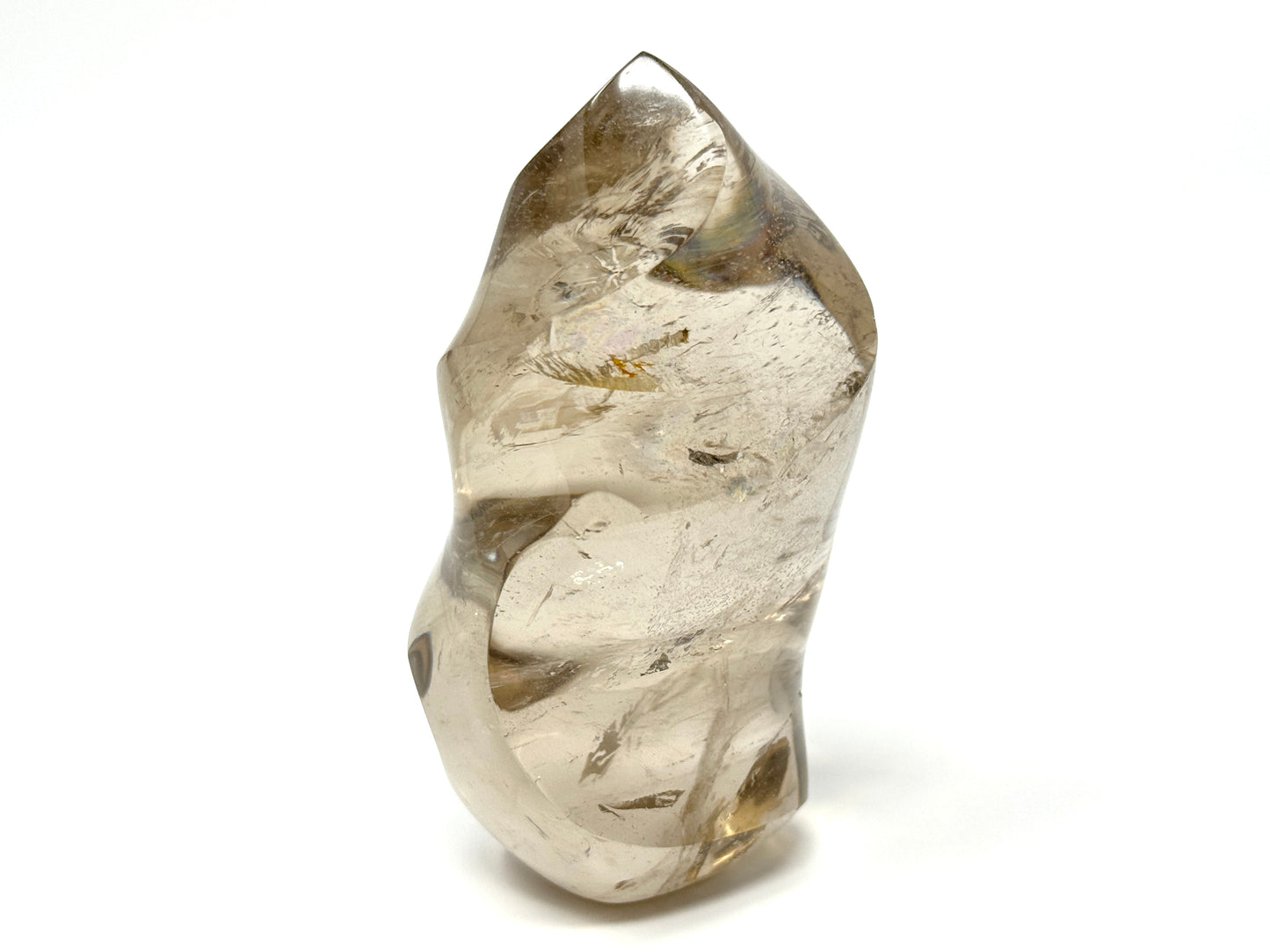 Smoky Quartz Crystal Flame Shape 9.8cm