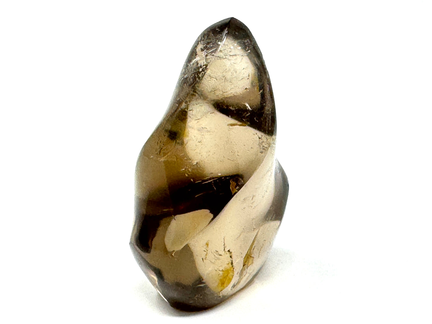 Smoky Quartz Crystal Flame Shape 7.1cm