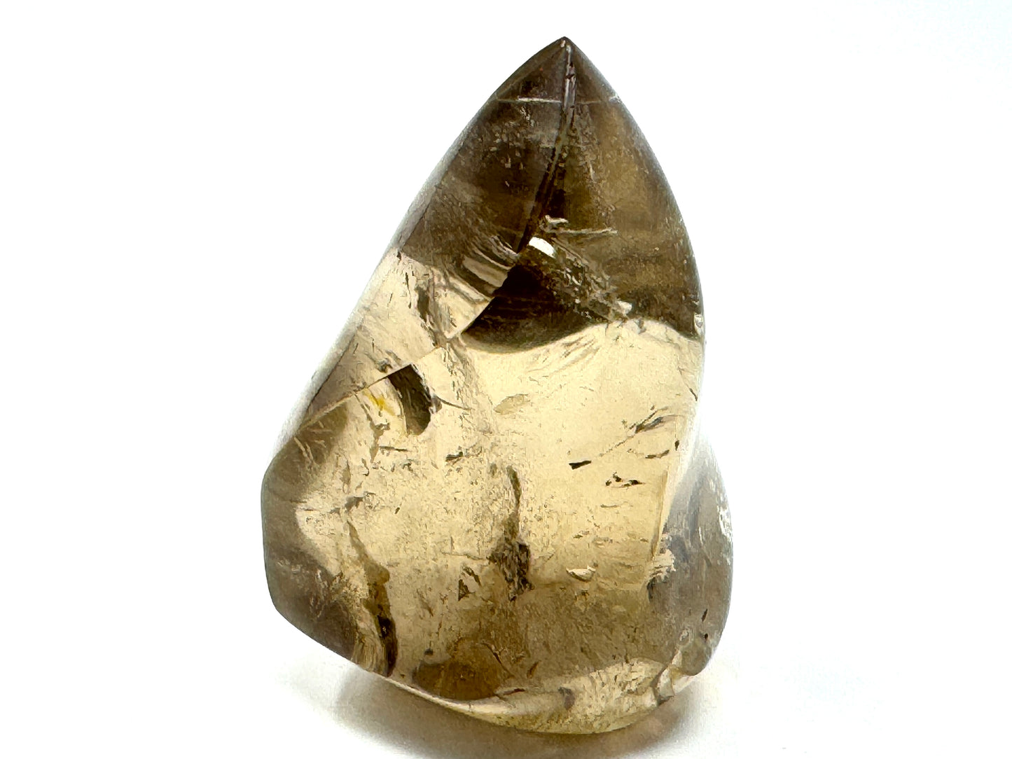 Smoky Quartz Crystal Flame Shape 7cm