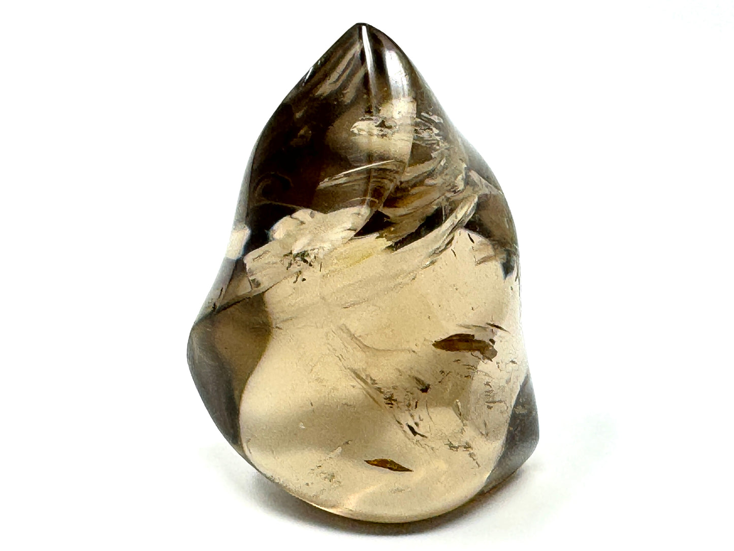 Smoky Quartz Crystal Flame Shape 6.5cm