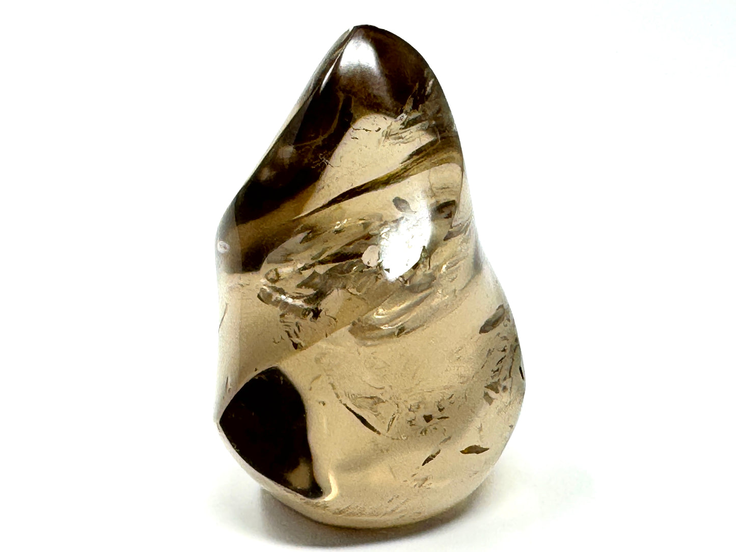 Smoky Quartz Crystal Flame Shape 6.5cm