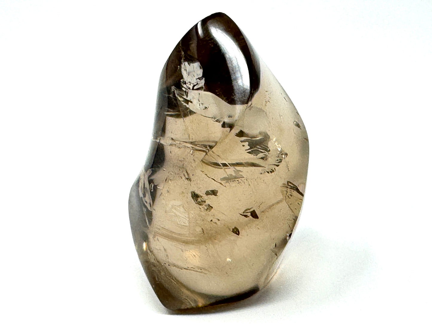 Smoky Quartz Crystal Flame Shape 6.5cm