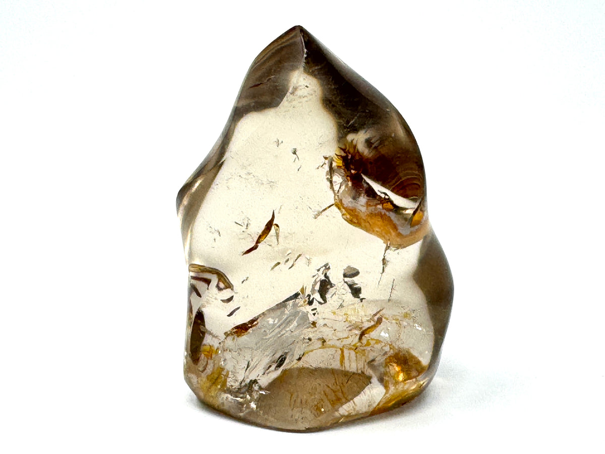 Smoky Quartz Crystal Flame Shape 7.9cm