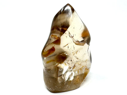 Smoky Quartz Crystal Flame Shape 7.9cm