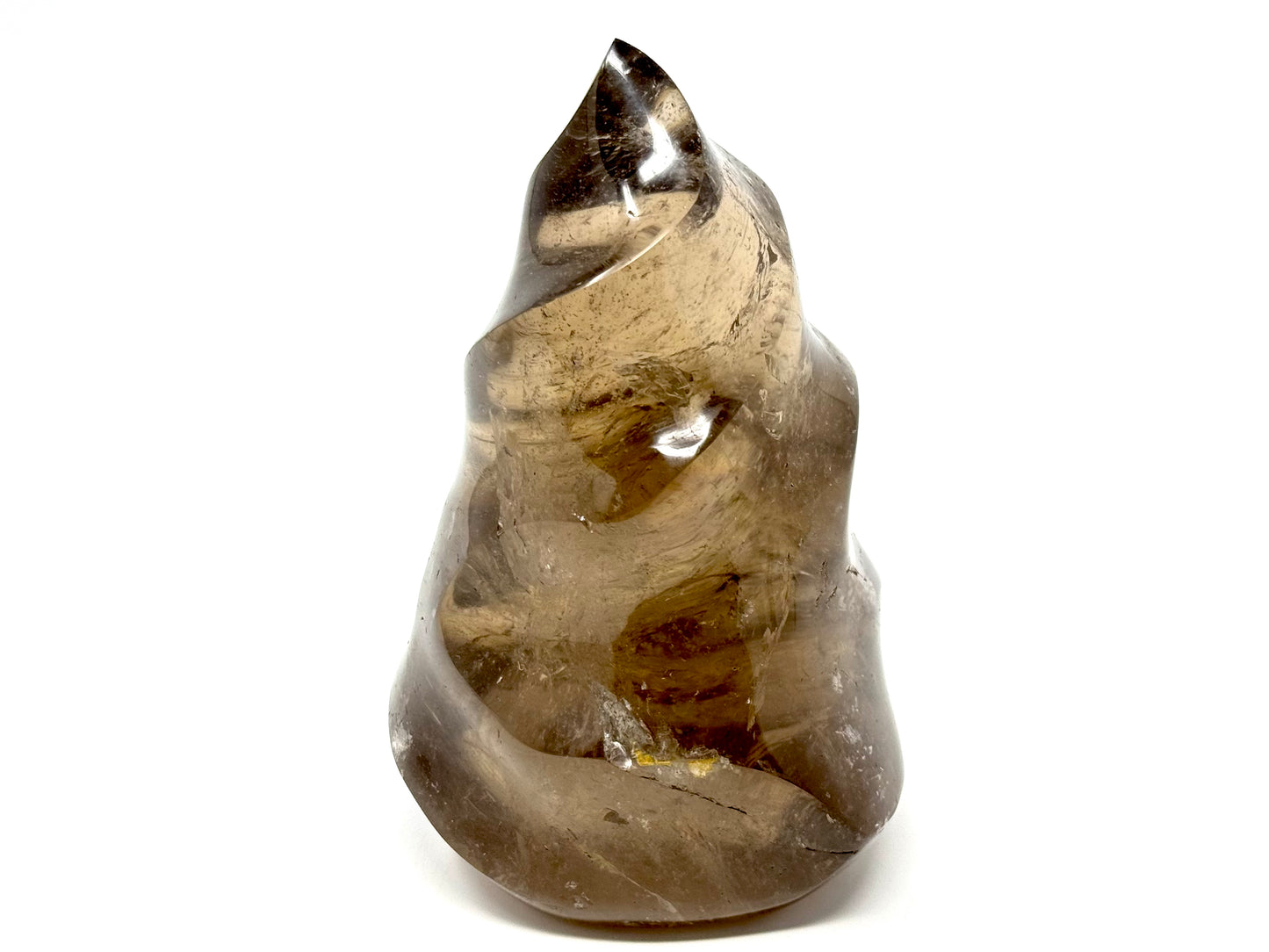 Large Smoky Quartz Crystal Flame Shape 13.2cm