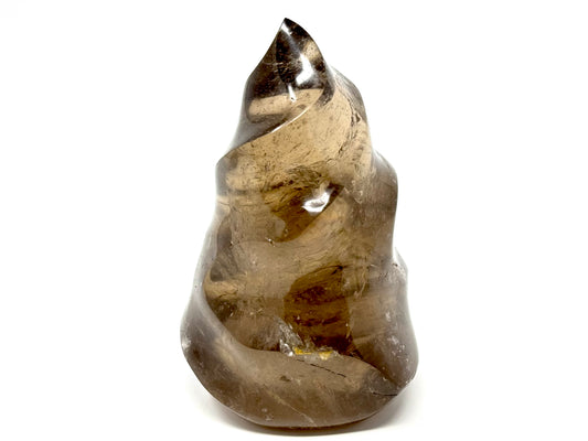 Large Smoky Quartz Crystal Flame Shape 13.2cm