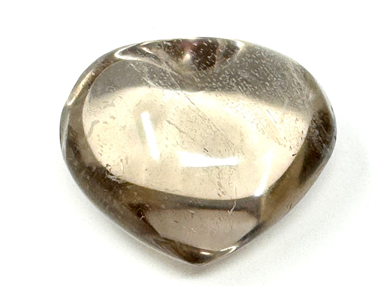 Smoky Quartz Crystal Heart 5.2cm