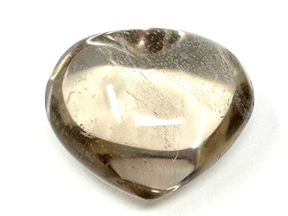 Smoky Quartz Crystal Heart 5.2cm