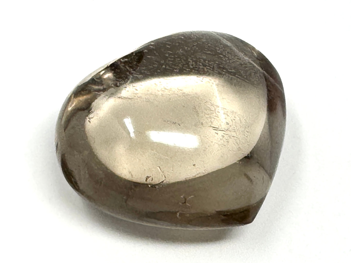 Smoky Quartz Crystal Heart 5.2cm