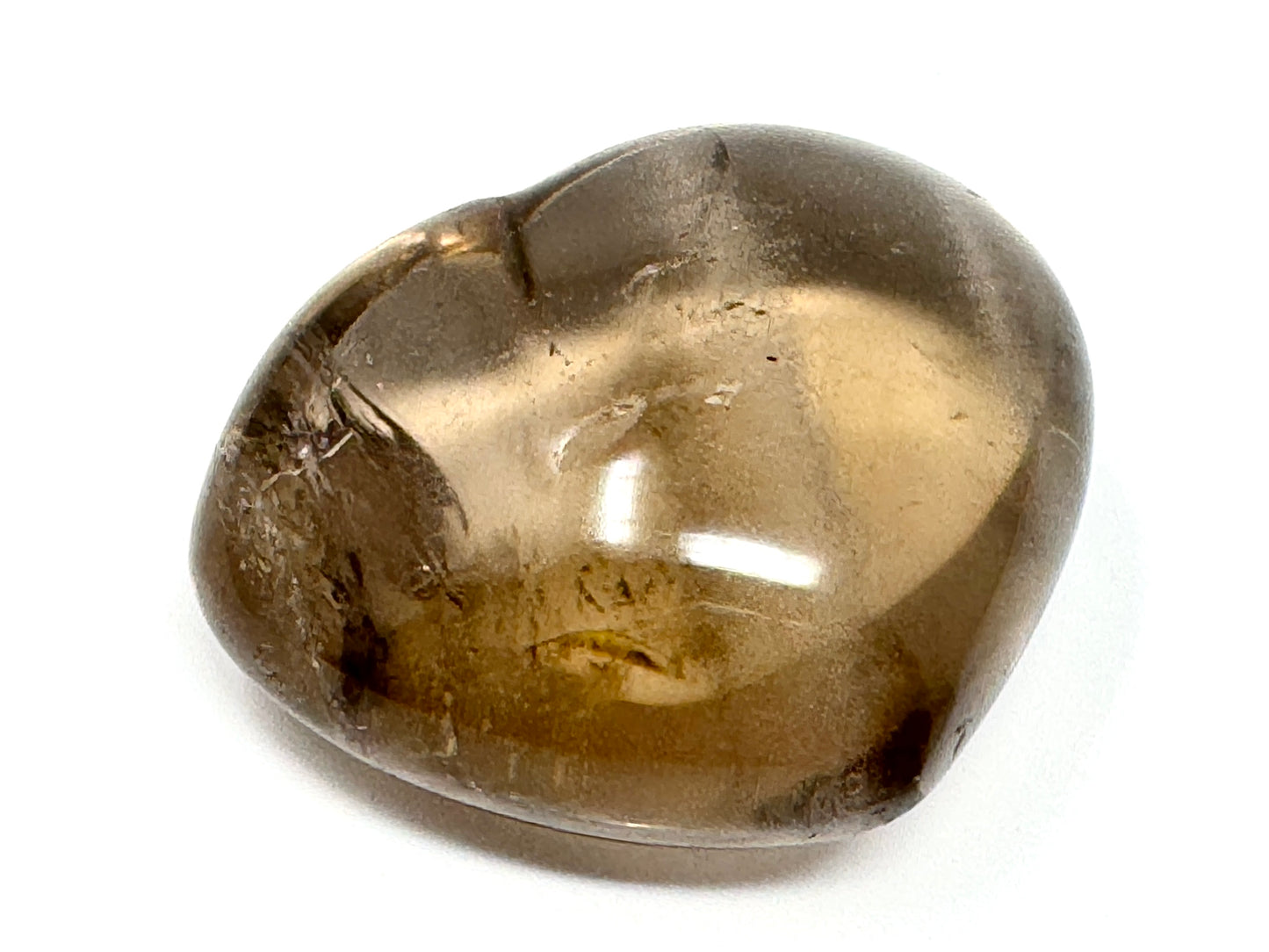 Smoky Quartz Crystal Heart 4.9cm