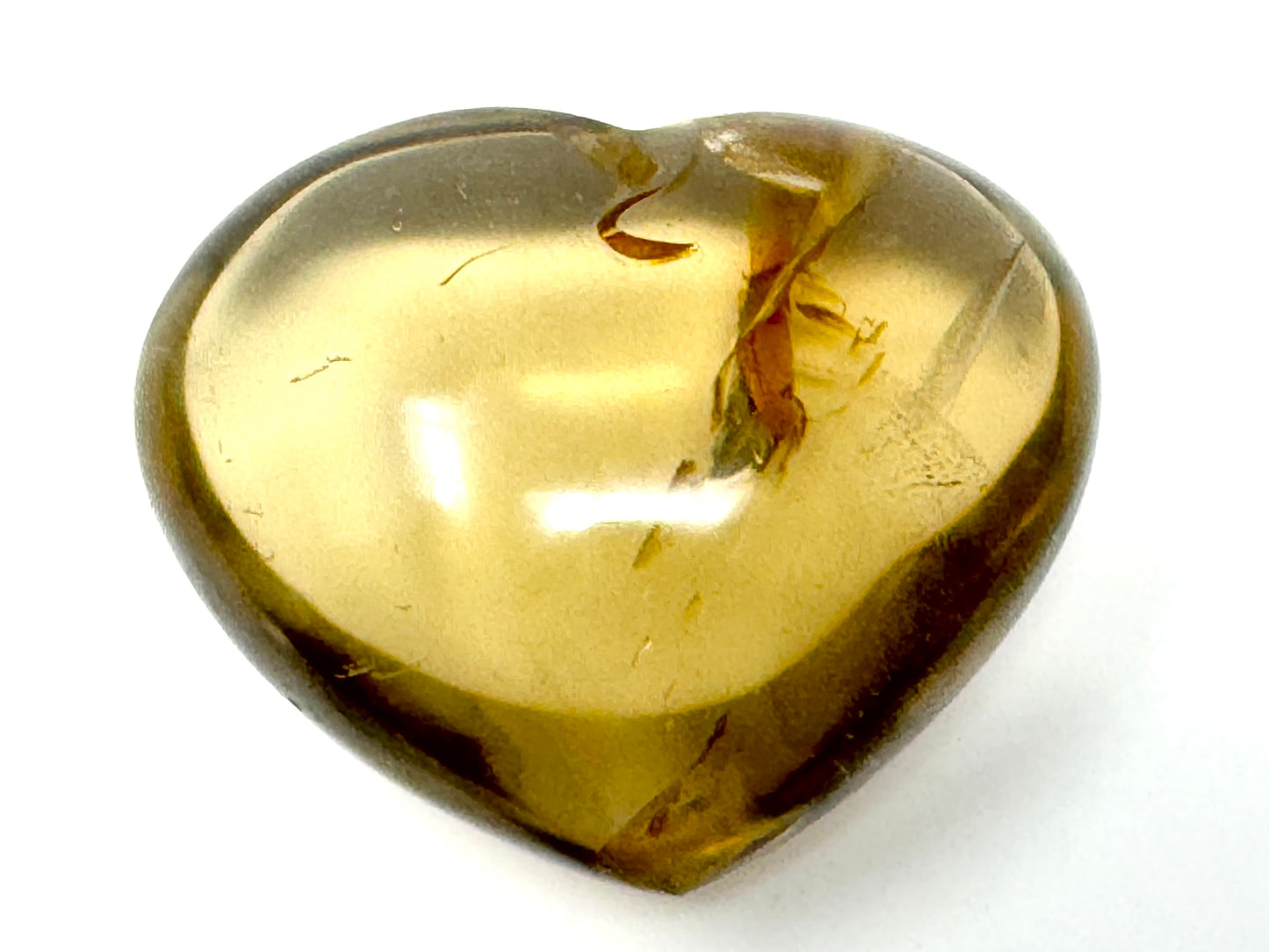 Smoky Quartz Crystal Heart 5.2cm