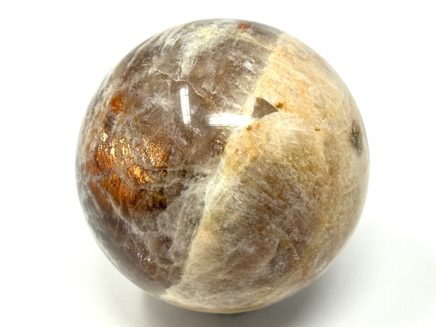 Sunstone Moonstone Crystal Sphere 6.5cm