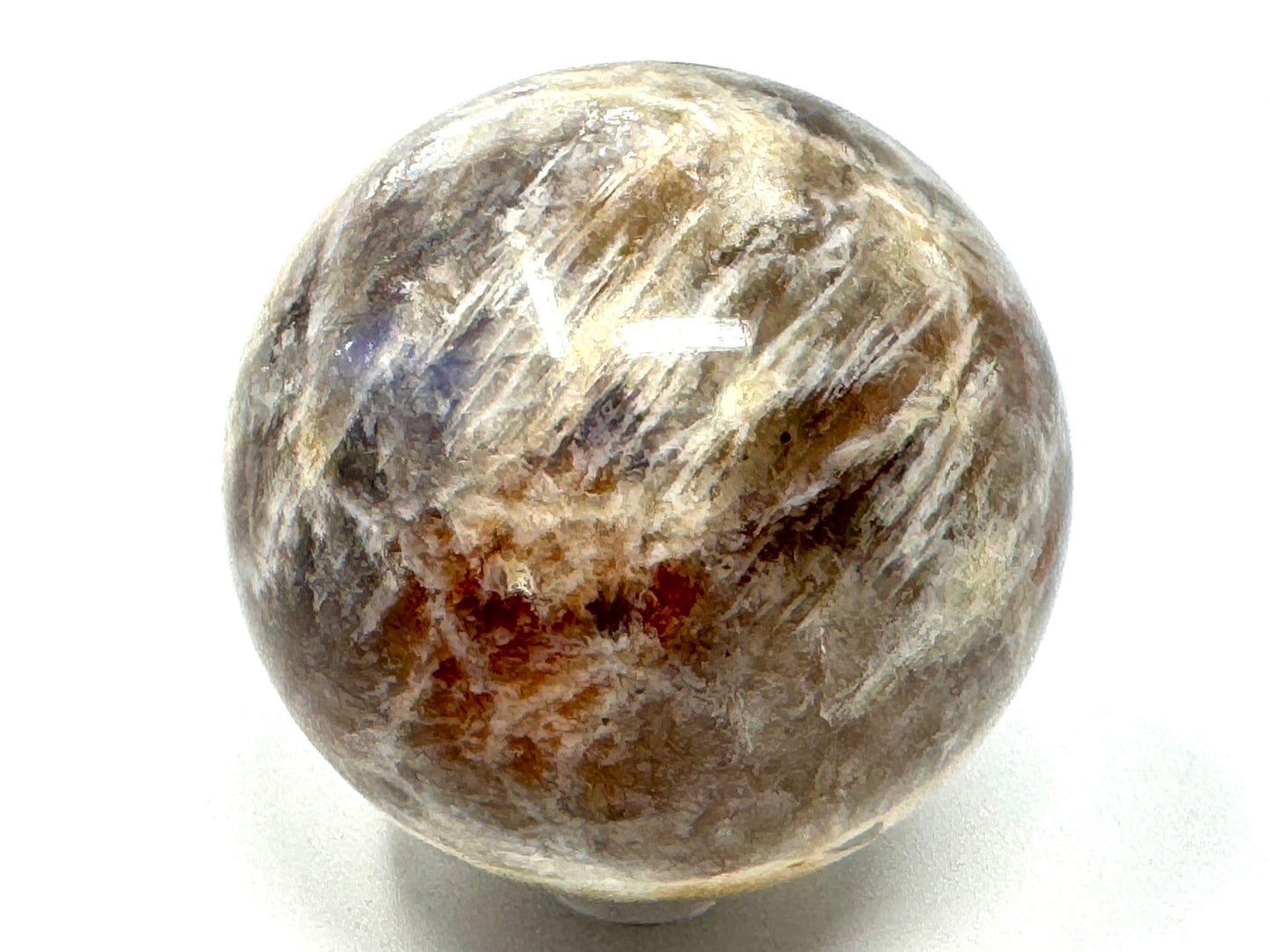 Sunstone Moonstone Crystal Sphere 6.5cm