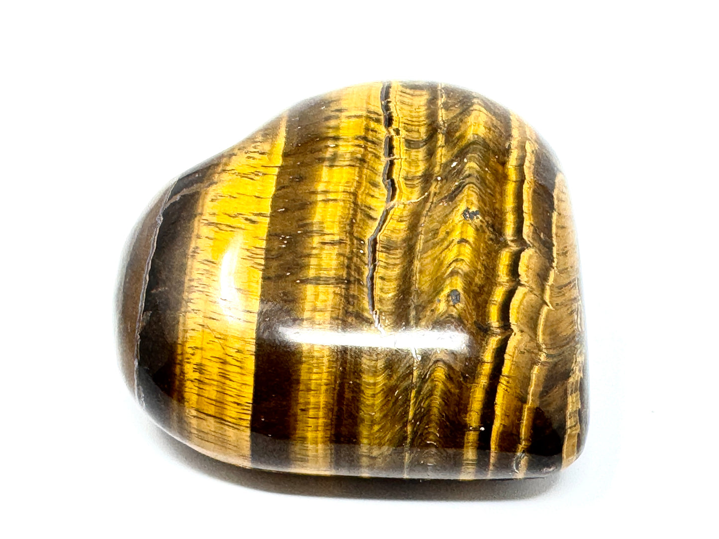 Tiger's Eye Crystal Heart 5.9cm