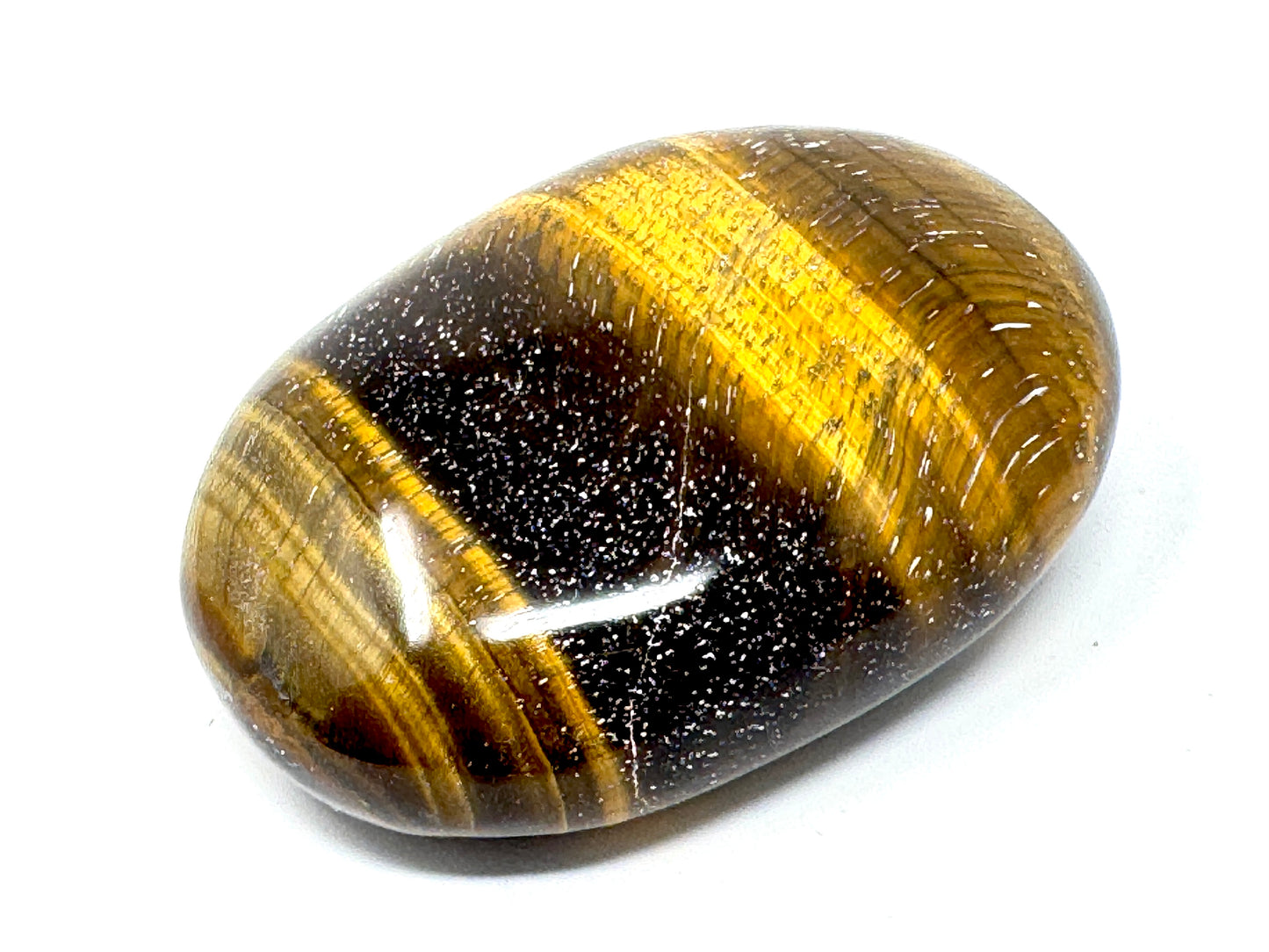 Tiger's Eye Crystal Pebble 6.3cm