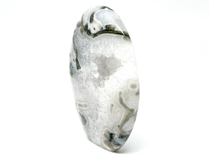 Druzy Moss Agate Crystal Freeform 10.5cm