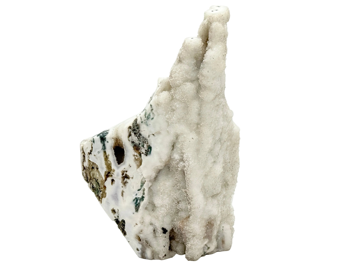 Large Druzy Moss Agate Crystal Freeform 29.4cm