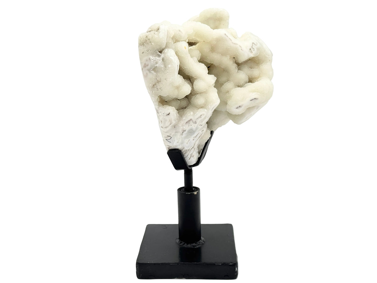 Large Mounted Druzy Moss Agate Freeform 35cm