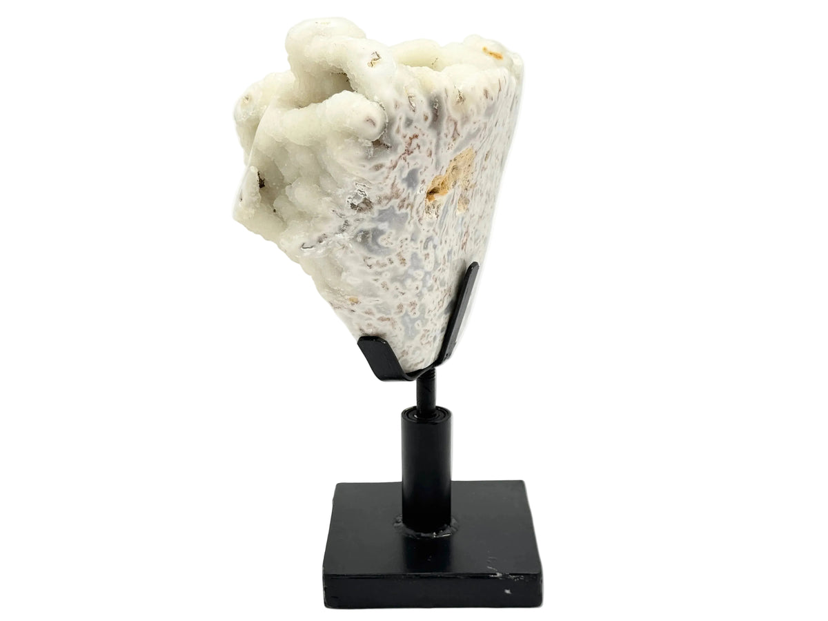 Large Mounted Druzy Moss Agate Freeform 35cm