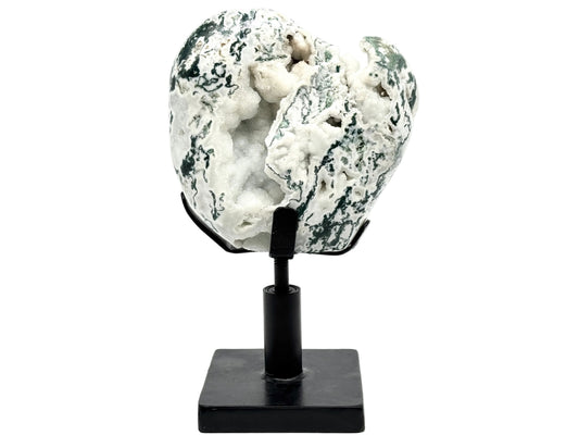 Large Mounted Druzy Moss Agate Freeform 33cm