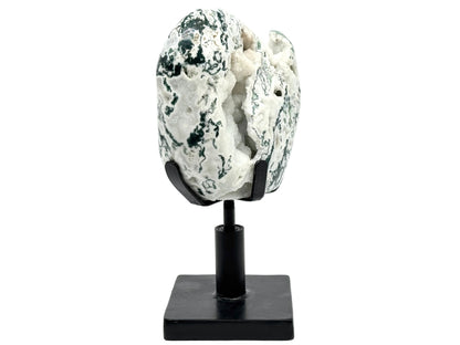 Large Mounted Druzy Moss Agate Freeform 33cm