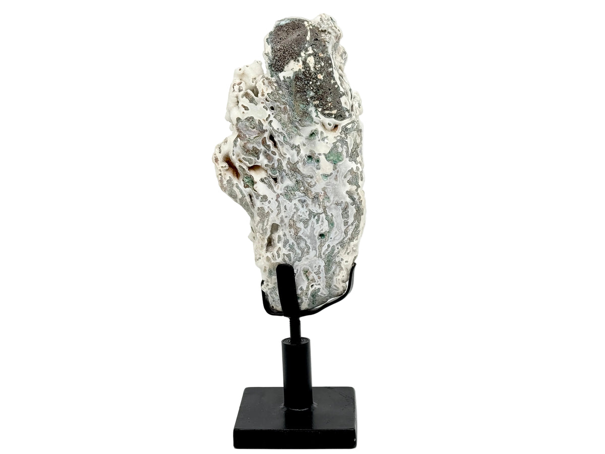 Large Mounted Druzy Moss Agate Freeform 45cm