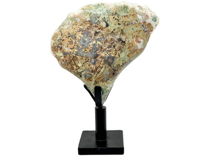 Large Mounted Druzy Moss Agate Freeform 44cm