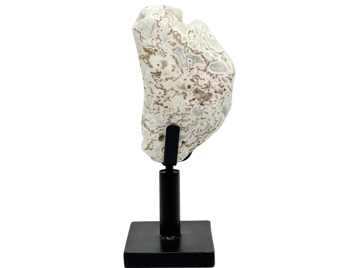 Large Mounted Druzy Moss Agate Freeform 37cm