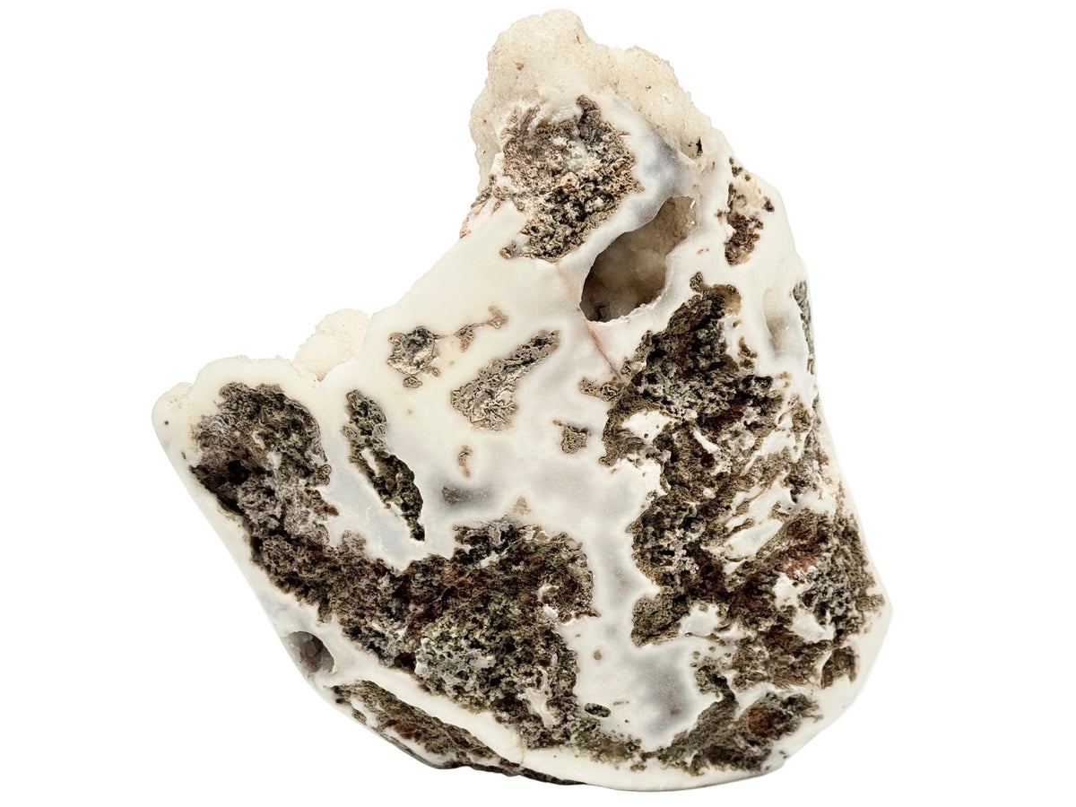 Large Druzy Moss Agate Crystal Freeform 23cm