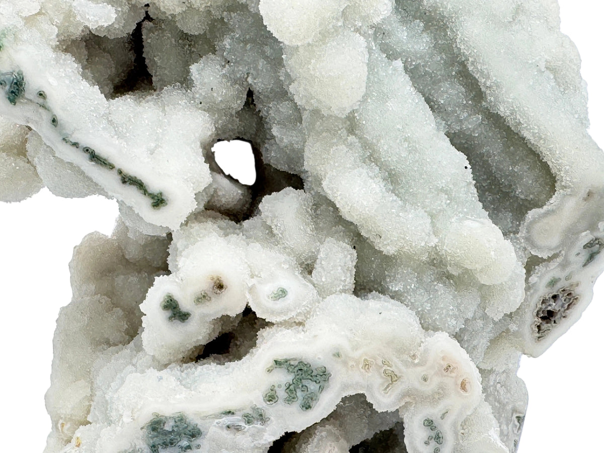 Large Druzy Moss Agate Crystal Freeform 26cm