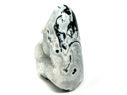 Druzy Moss Agate Crystal Freeform 7.7cm