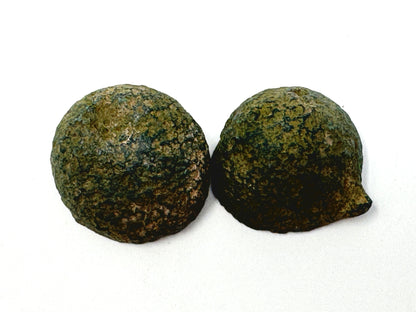 Natural Warring States Agate Geode Pair With Druzy Crystals 3.7cm