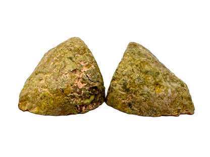 Natural Warring States Agate Geode Pair With Druzy Crystals 4.1cm