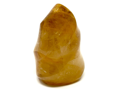 Yellow Quartz Crystal Flame Shape 9.7cm